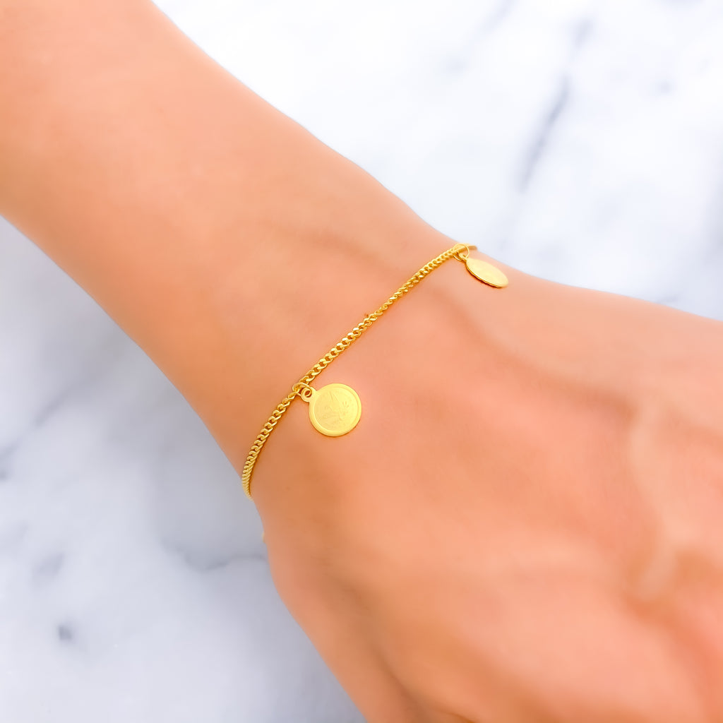 Everyday Lush 22k Gold Charm Bracelet – Andaaz Jewelers