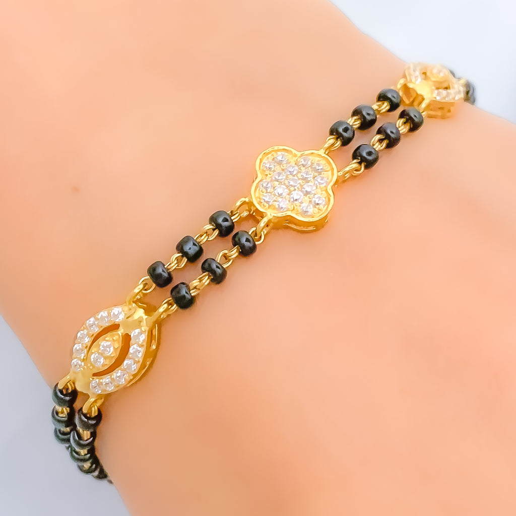 Black Clover 22K Gold Bracelet – KAPES Fine Jewelry