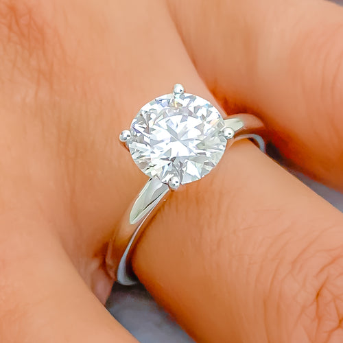 Decadent Studded Diamond + 14k White Gold Ring 