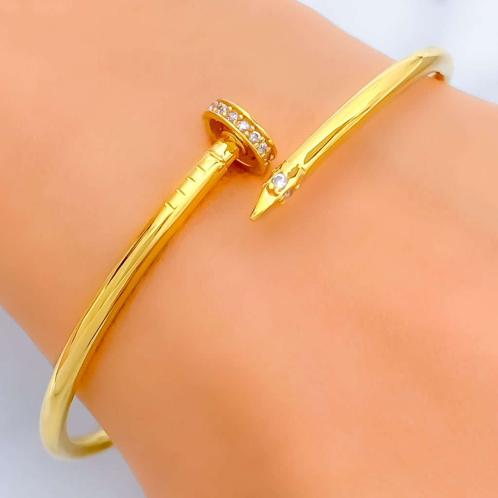 PLOW プラウ Wave Bangle Calm - Gold - バングル Wave Bangle Calm - Gold -