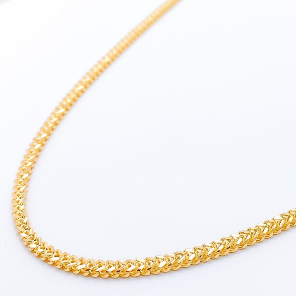 Classic Medium Thin Fox Chain - 24" – Andaaz Jewelers