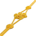 Stunning Beaded Flower 22k Gold Bracelet 