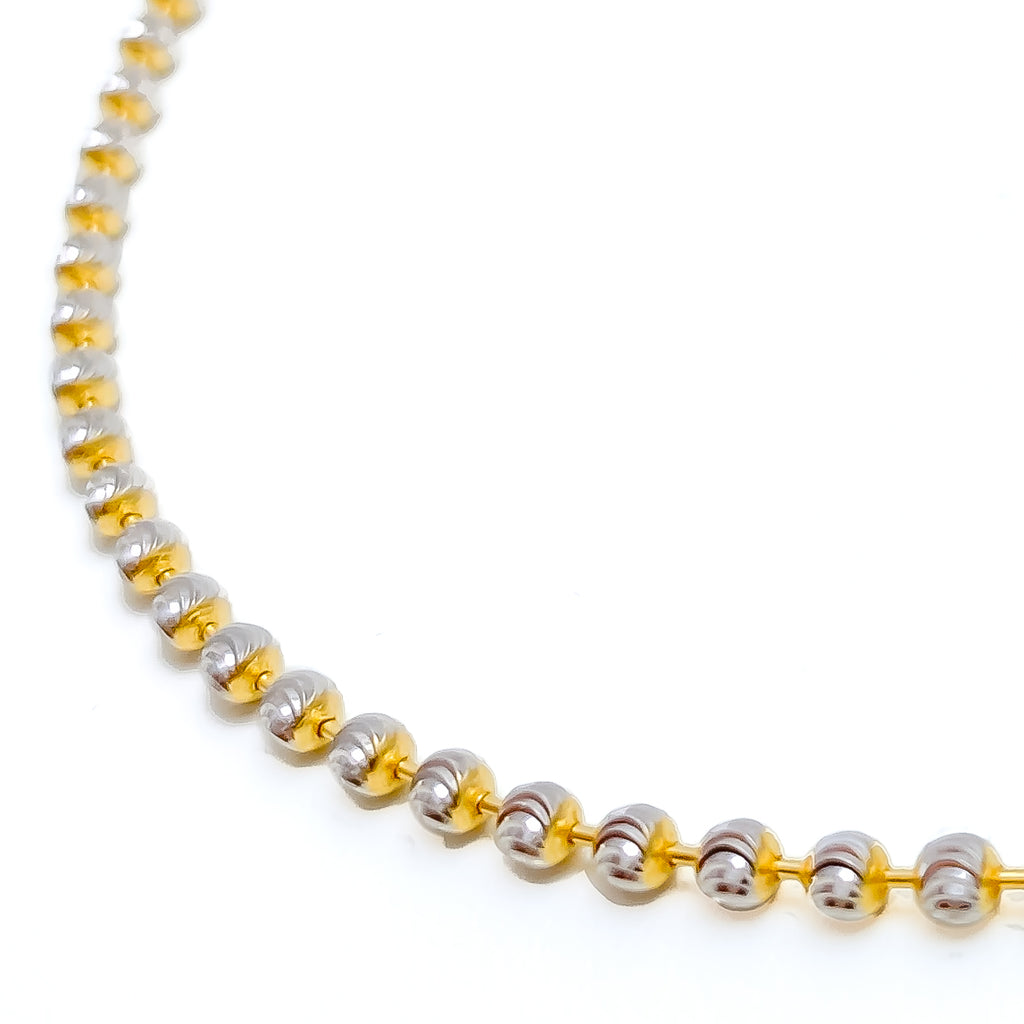 Dazzling Chic 22K Two-Tone Gold Chain - 18