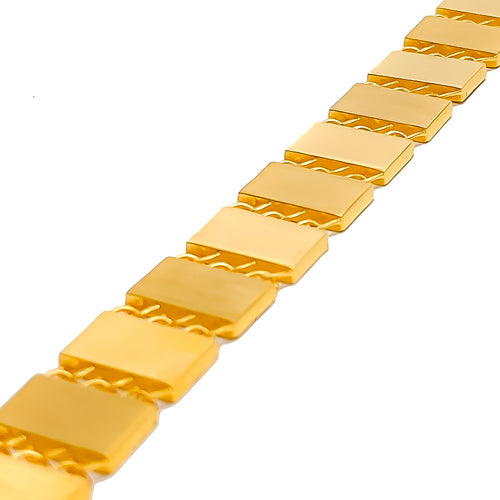 intricate-flat-22k-gold-mens-bracelet