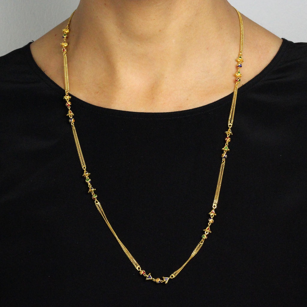 Meena Kari Chain – Andaaz Jewelers