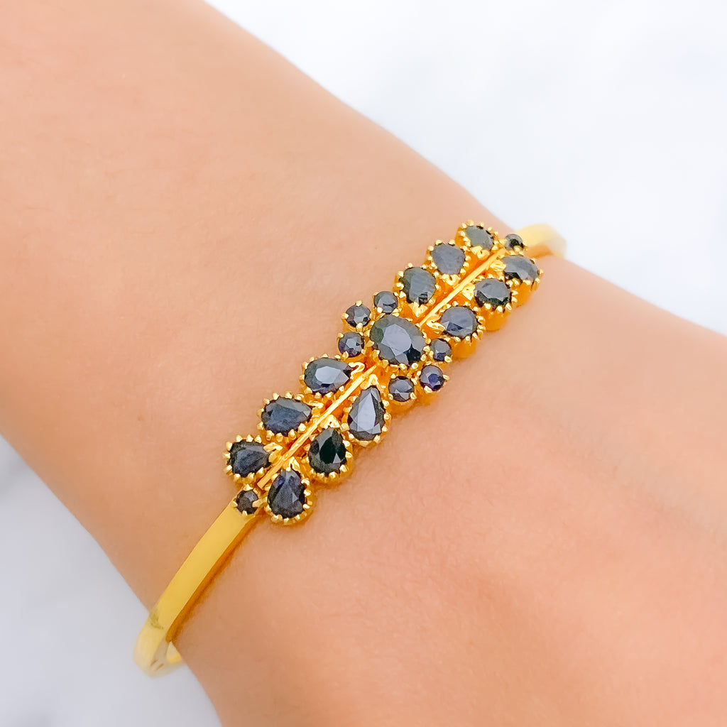 Blue sapphire sale bangle bracelet