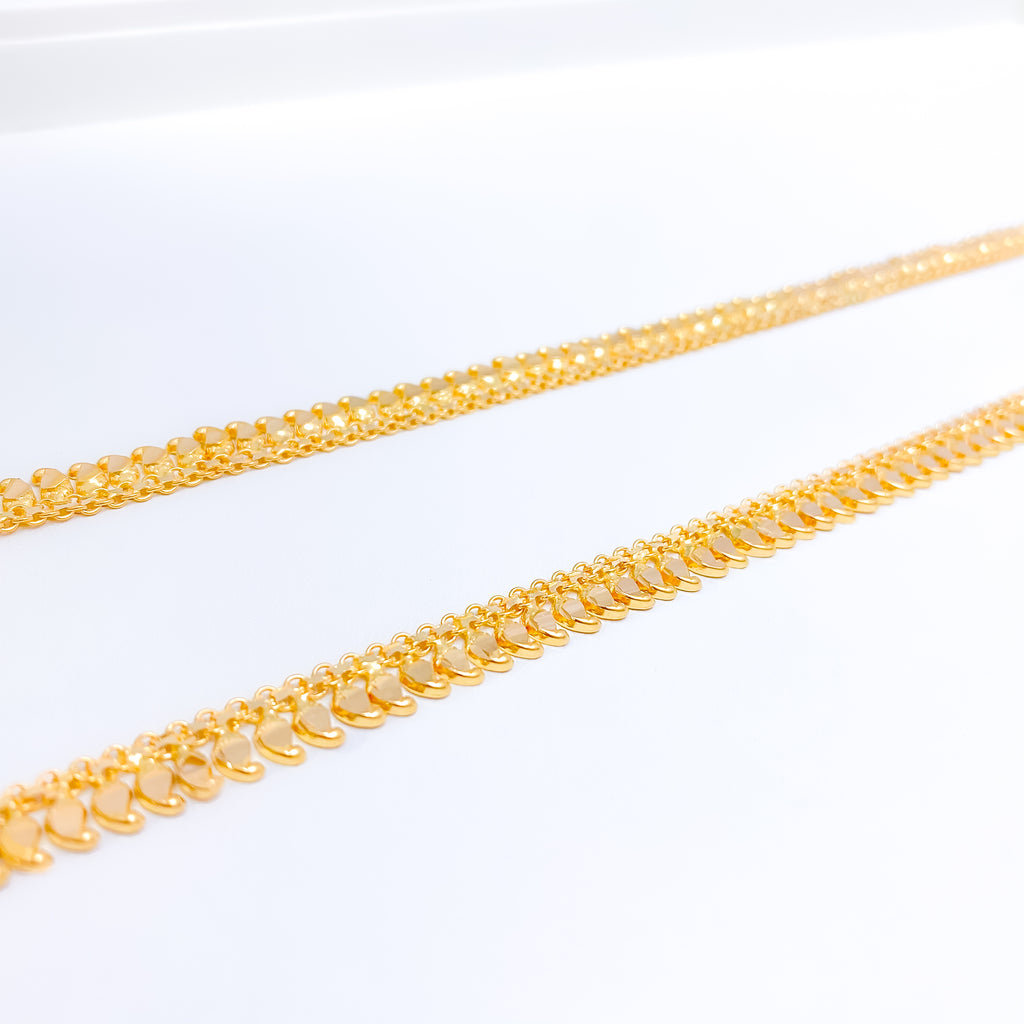 Gold anklets clearance in lalitha jewellery