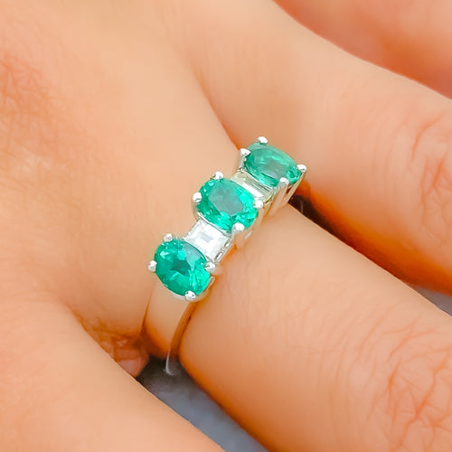 Evergreen Emerald Diamond Ring