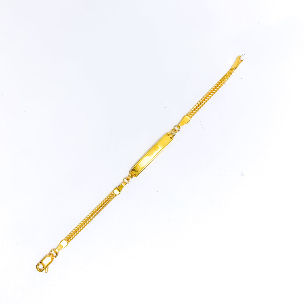 Dressy Sleek Name Plate Baby Bracelet Andaaz Jewelers