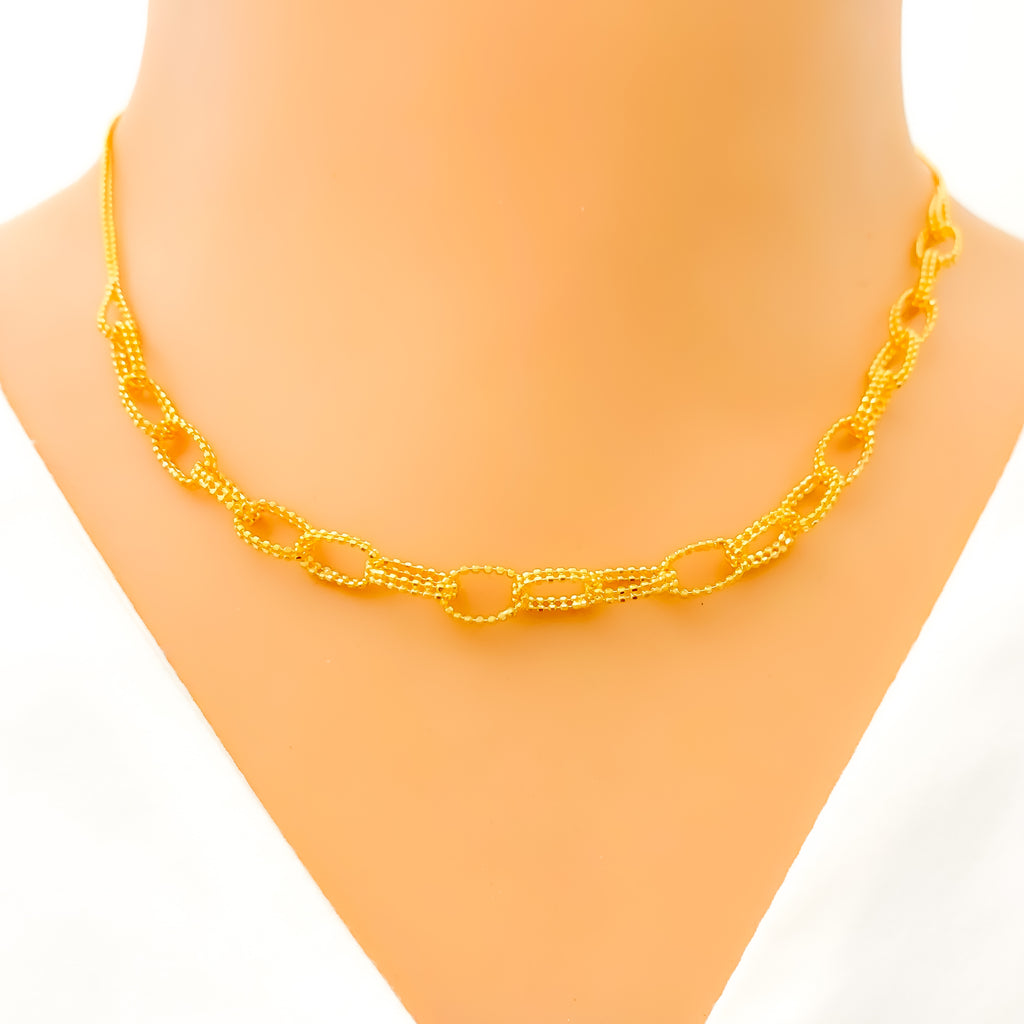 Stunning Loop Chain Necklace Set Andaaz Jewelers