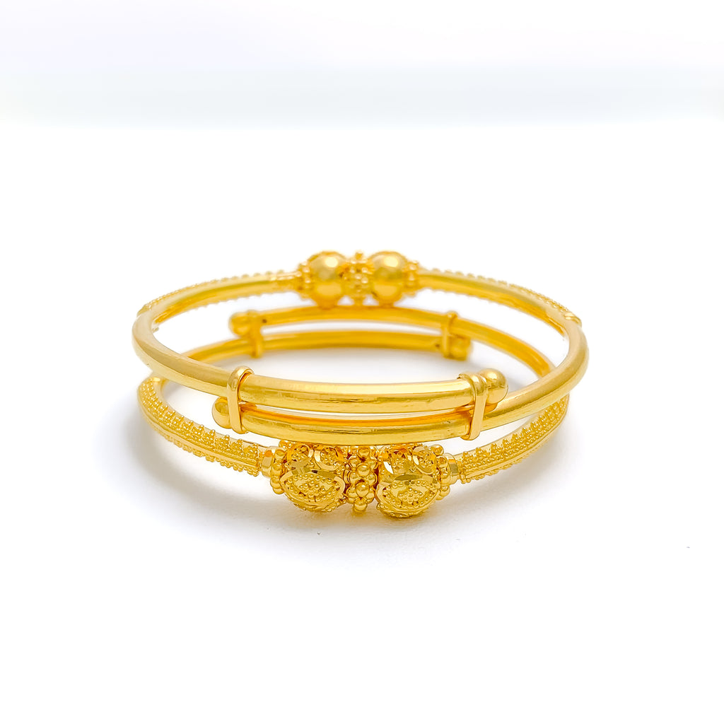 Fancy Engraved Baby Bangles Andaaz Jewelers