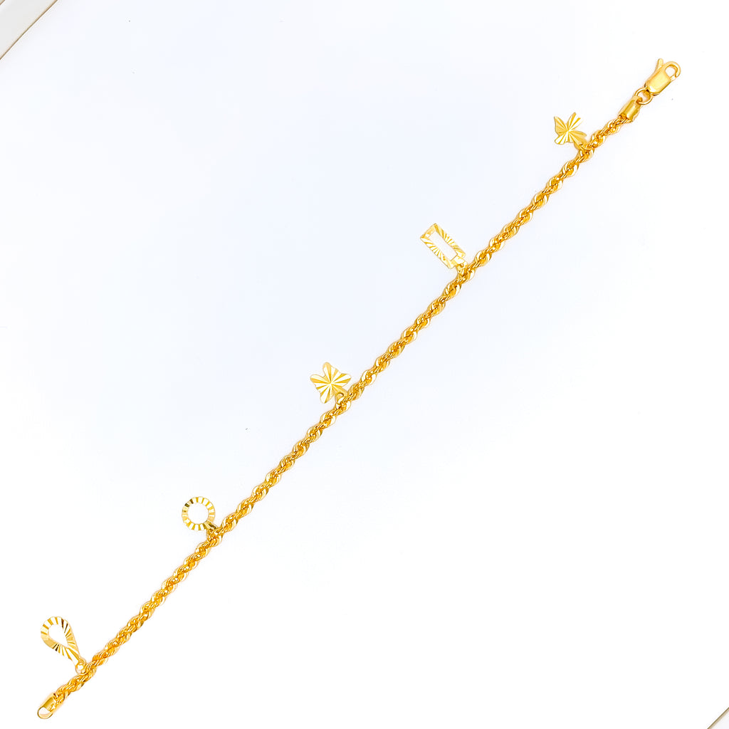 Radiant Rope Charm Bracelet Andaaz Jewelers