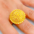 Regal Upscale 22k Gold Statement Ring