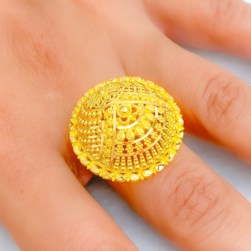 Magnificent Classic 22k Gold Statement Ring