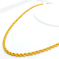 Medium 22k Gold Hollow Rope Chain - 18"