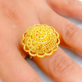 Eloquent Mesmerizing 22k Gold Statement Ring
