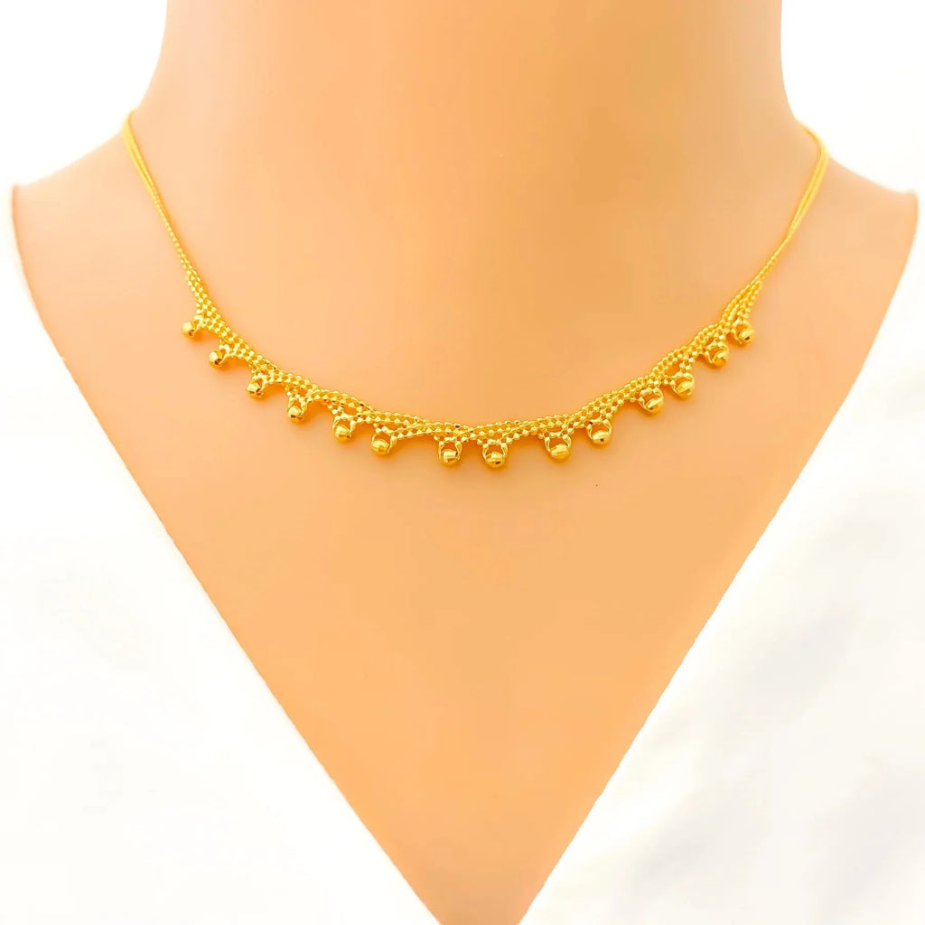 Beaded Unique Rope 22k Gold Set – Andaaz Jewelers