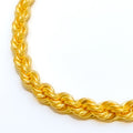 Medium 22k Gold Hollow Rope Chain - 26"