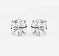 Custom 2ct (4ct tw) Diamond Solitaire Earrings - Deepa