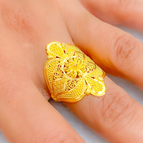Eternal Captivating 22k Gold Statement Ring