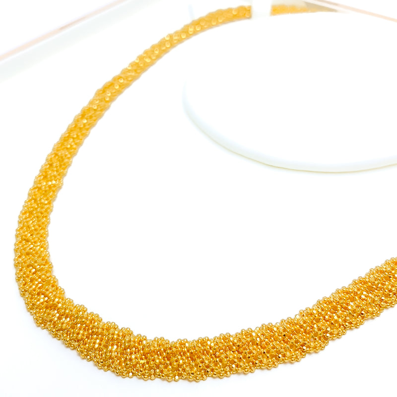 Beaded Flat Fancy Chain - 18"