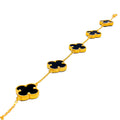 Majestic Black Onyx 21k Gold Bracelet