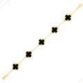 Majestic Black Onyx 21k Gold Bracelet