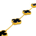 Majestic Black Onyx 21k Gold Bracelet