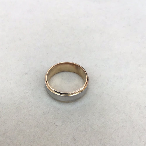 Exclusive Two Tone 14K Gold Band