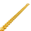 Hollow Interlinked 21k Gold Chain Bracelet