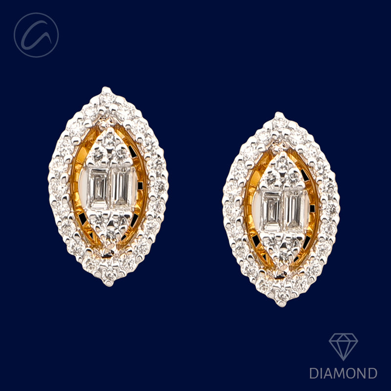 Majestic Marquise 18K Gold + Diamond Earrings