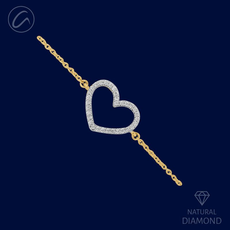 attractive-heart-shaped-diamond-18k-gold-bracelet