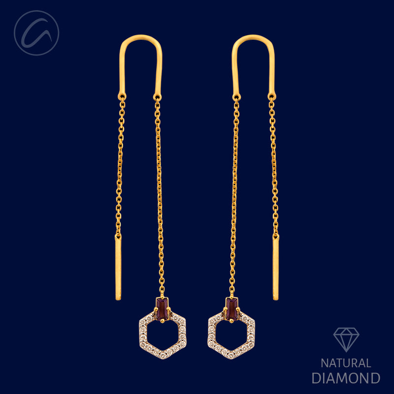 stylish-honeycomb-diamond-18k-gold-threader-earrings