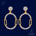 unique-interlinked-curve-diamond-18k-gold-hanging-earrings