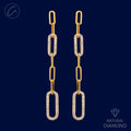 shiny-paper-clip-diamond-18k-gold-hanging-earrings