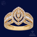 Dapper Open Marquise 18K Gold + Diamond Statement Ring