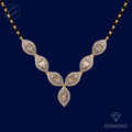 Dazzling Marquise Flower Diamond + 18k Gold Mangal Sutra 