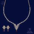 Mesmerizing Modish Fancy Diamond + 18k Gold Necklace Set