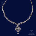 Festive Sparkling Motif Diamond + 18k Gold Necklace Set