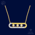 Classic Dazzling 18k Gold + Diamond Necklace