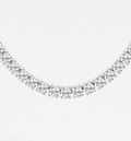 Custom - Diamond Tennis Solitaire Necklace