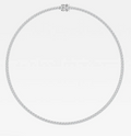 Custom - Diamond Tennis Solitaire Necklace