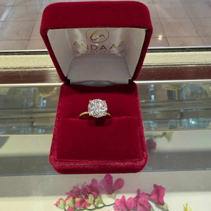 Custom Diamond Solitaire Ring - Vijay M