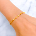 Beautiful Slender 21k Gold Bolo Bracelet