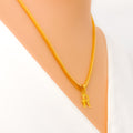 ethereal-bold-r-22k-gold-letter-pendant