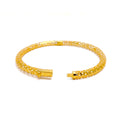 Palatial Netted 22k Gold Bangle Bracelet 