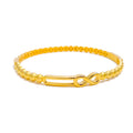 Special Infinity Loop 22k Gold Bangle Bracelet 