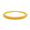 Modern Multi-bead 22k Gold Bangle Bracelet 