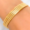22k-gold-Dotted Smooth Satin Finish Bangles