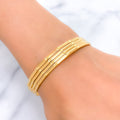 22k-gold-Dotted Smooth Satin Finish Bangles